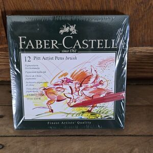 Faber Castel Pitt Artist Pens Brush 12 Multicolor Pens Drawing Writing New